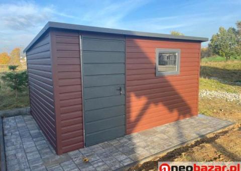 Domek ogrodowy 4×2m Brąz + Grafit Matowy PREMIUM