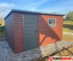Domek ogrodowy 4×2m Brąz + Grafit Matowy PREMIUM