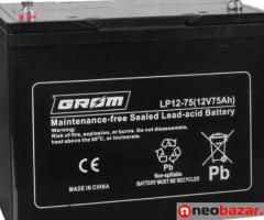 Akumulator żelowy 12V 75Ah Grom LP12-75