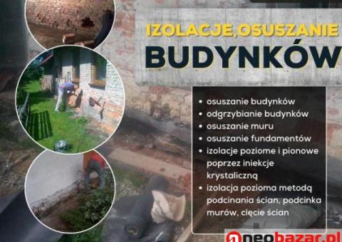 Osuszanie budynków, izolacja fundamentów, iniekcja krystaliczna, podcinanie ścian Śląsk / Małopolska - 3/4