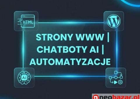 Strony HTML, WordPress, Chatboty AI Automatyzacje