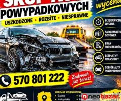 Skup aut powypadkowych - uszkodzone, rozbite, niesprawne/ SZYBKA WYCENA